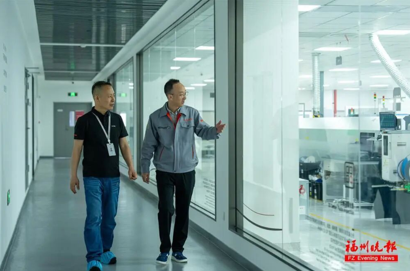 福州晚報專訪睿能電子副總經理王開偉：工業自動化生產不靠人盯，制造業迎來新變化(圖2)